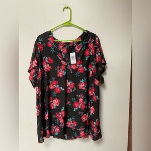 Torrid Blouse (Roses)